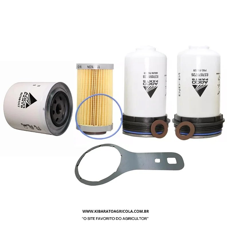 KIT FILTROS COMBUSTIVEL + MOTOR MF/VALTRA ELETRÔNICO